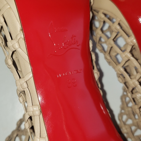 Christian Louboutin Porligat 120 Nude, sz 39 - Picture 8 of 10